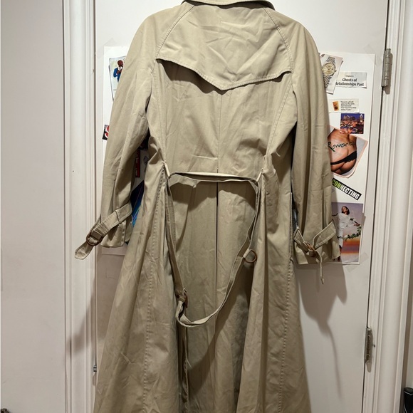 VTG Diane Von Furstenberg Beige Trench Coat - Picture 11 of 16